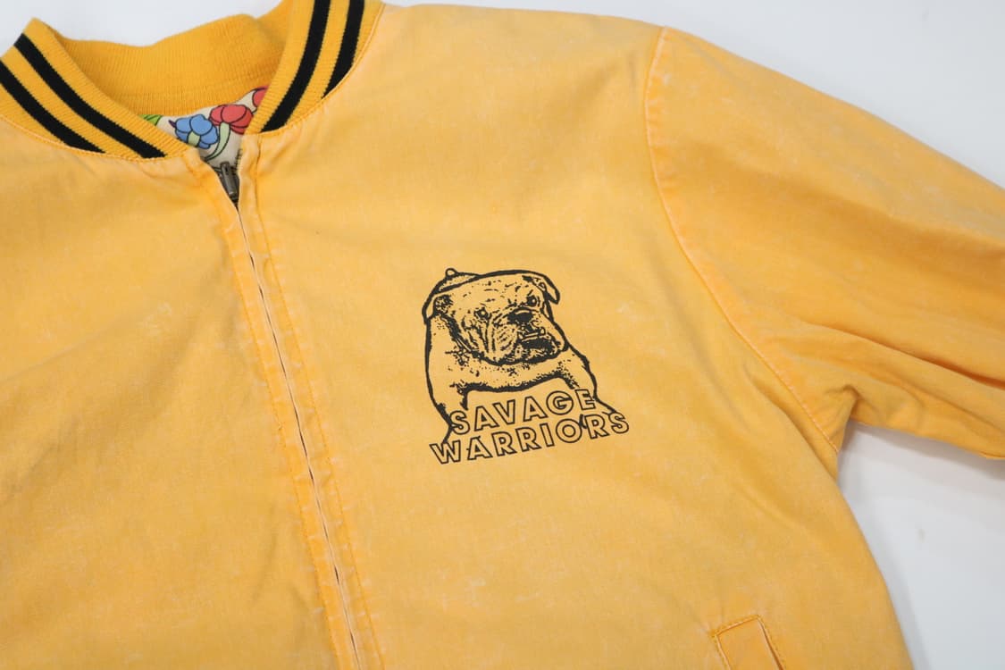 로데오크라운즈 리버시블 옐로우 워싱 불독 바시티 자켓 (2) 상품이미지3