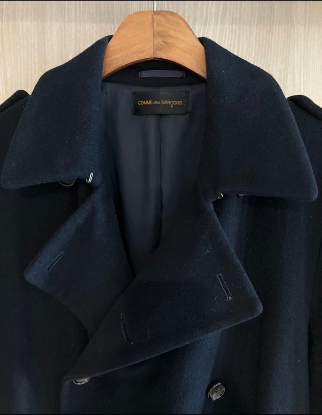 comme des garcons homme/double coat/L 상품이미지3