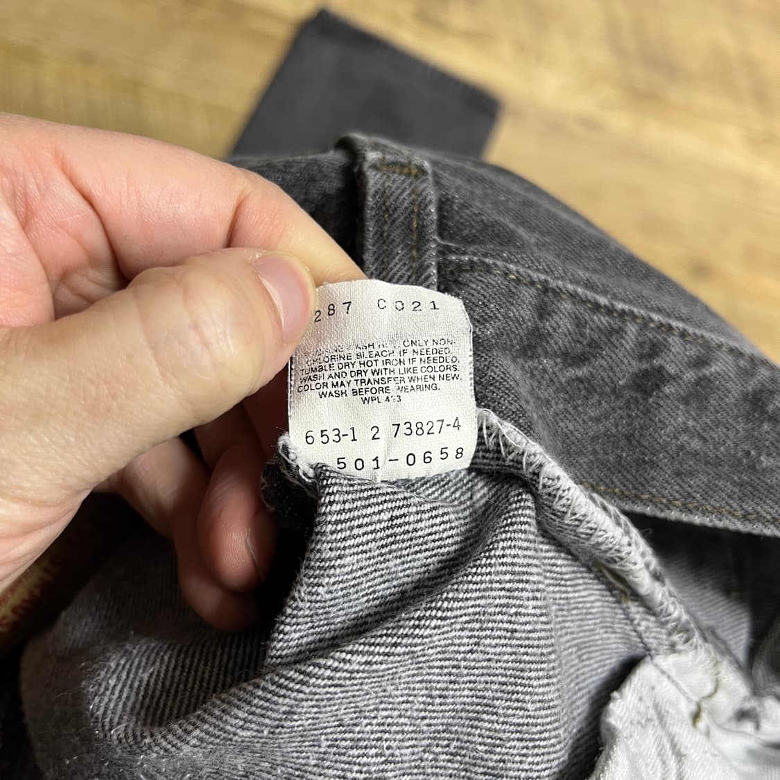 90s USA levis 리바이스501 원블랙 [33] 상품이미지7