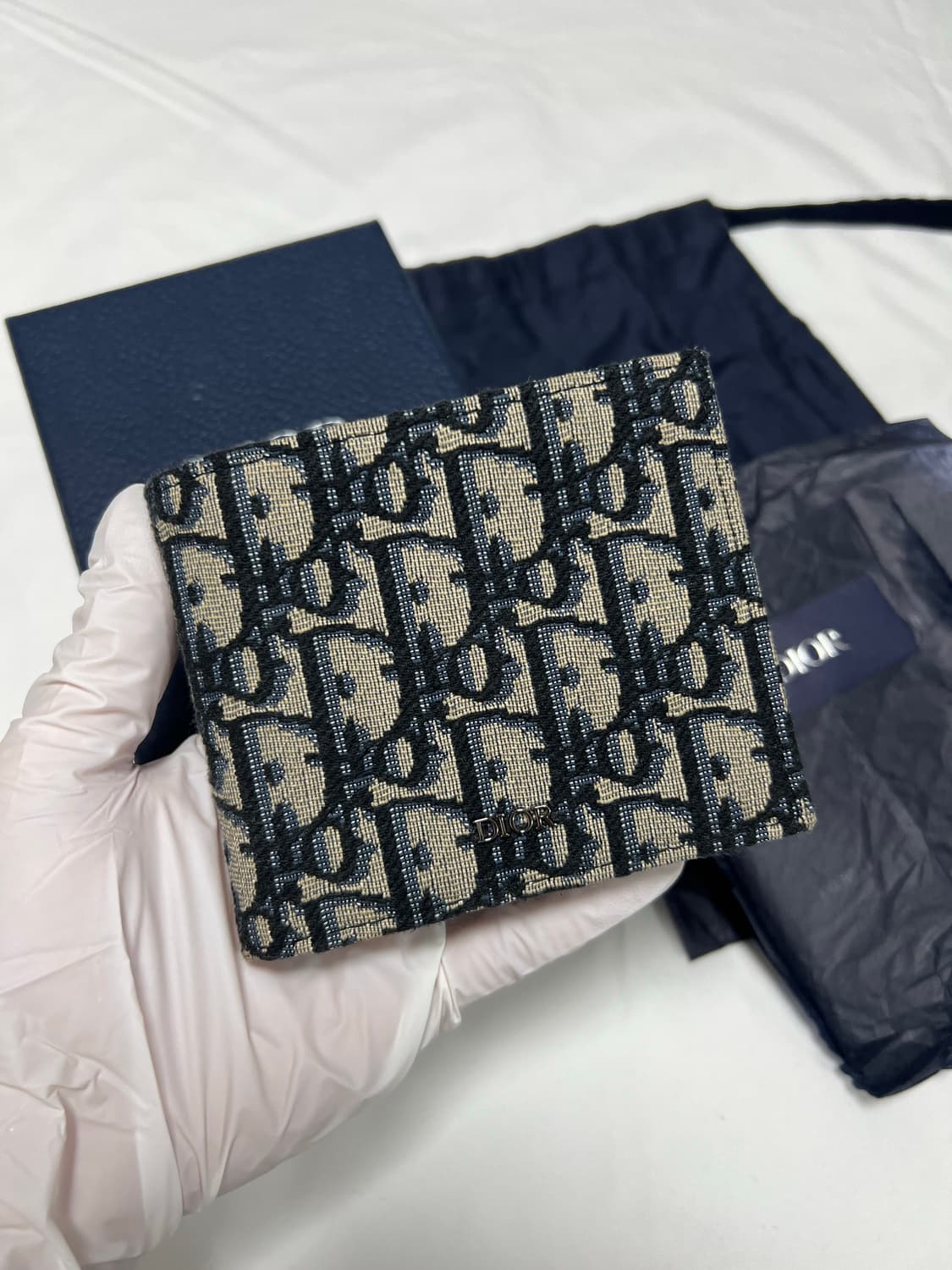 [정품] 신형, 새상품급 / 디올 오블리크 반지갑 베이지 상품이미지1