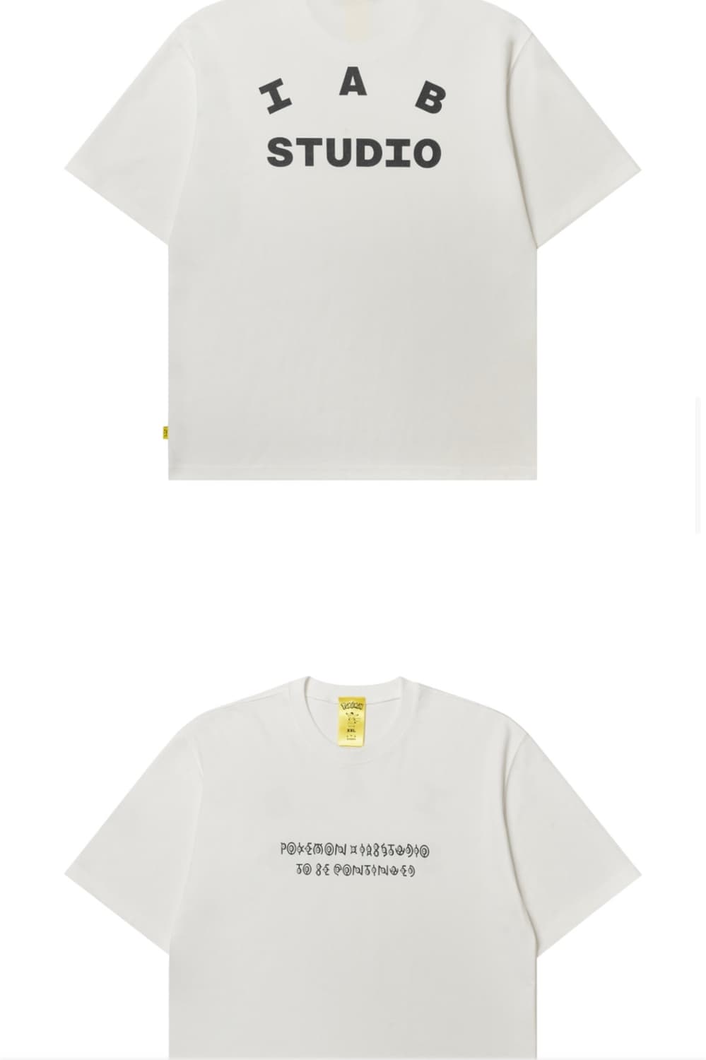 아이앱 스튜디오 x 포켓몬 안농 티셔츠 화이트 상품이미지1