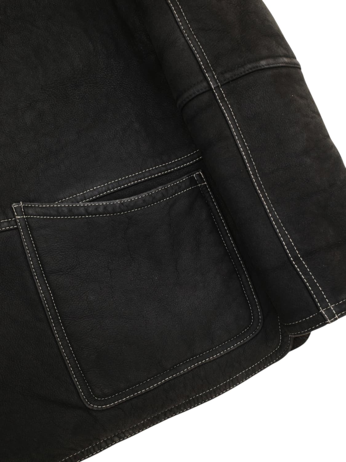 90‘s 마리떼 프랑소와 저버 무스탕 코트 상품이미지4