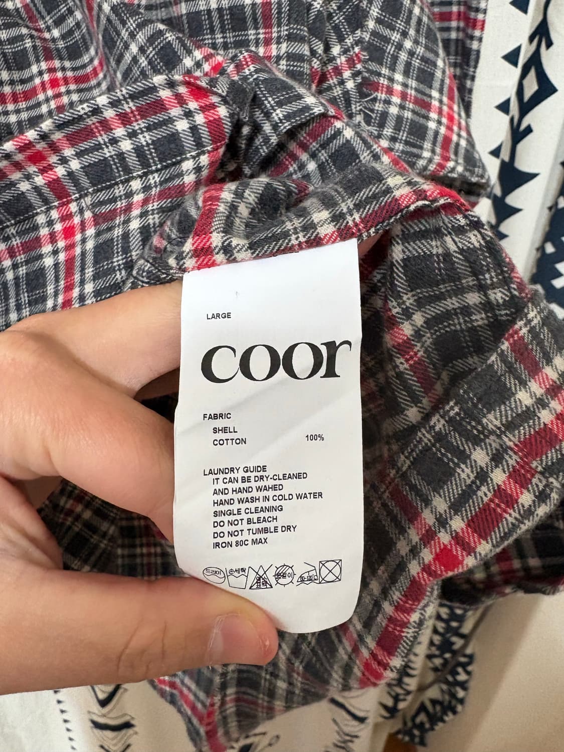 쿠어 / 컷오프 체크 셔츠 상품이미지10