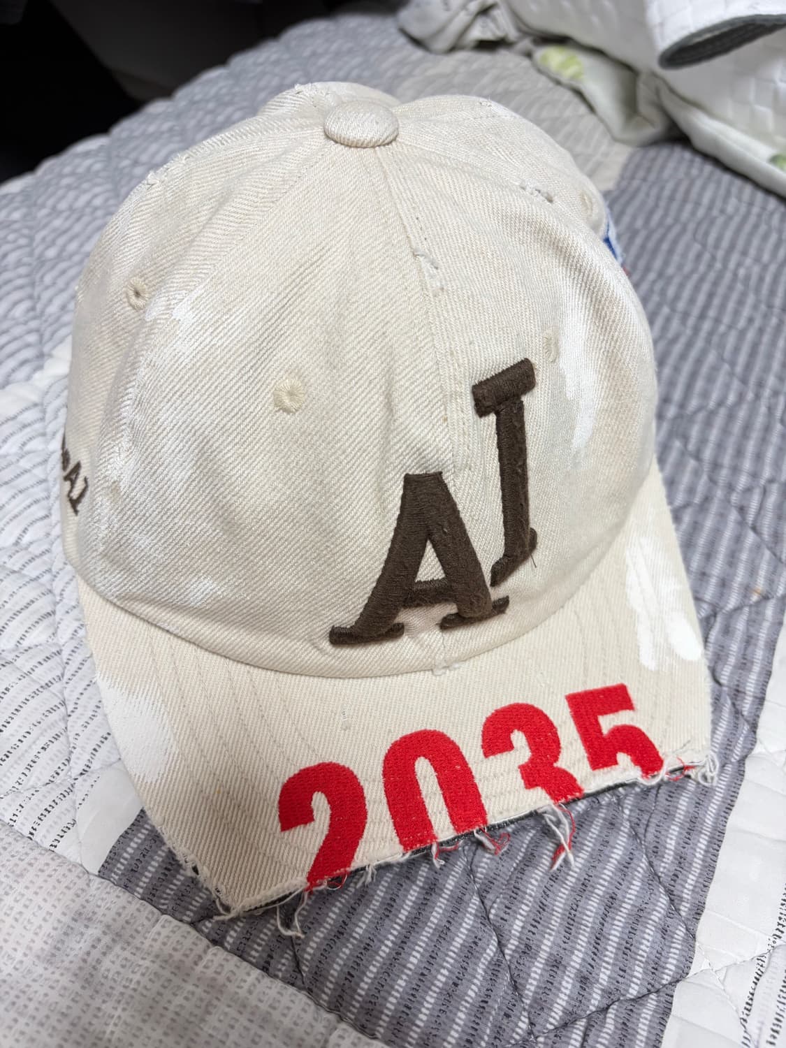 프로젝트 G/R 와이드 스로우백 캡 베이지 상품이미지2