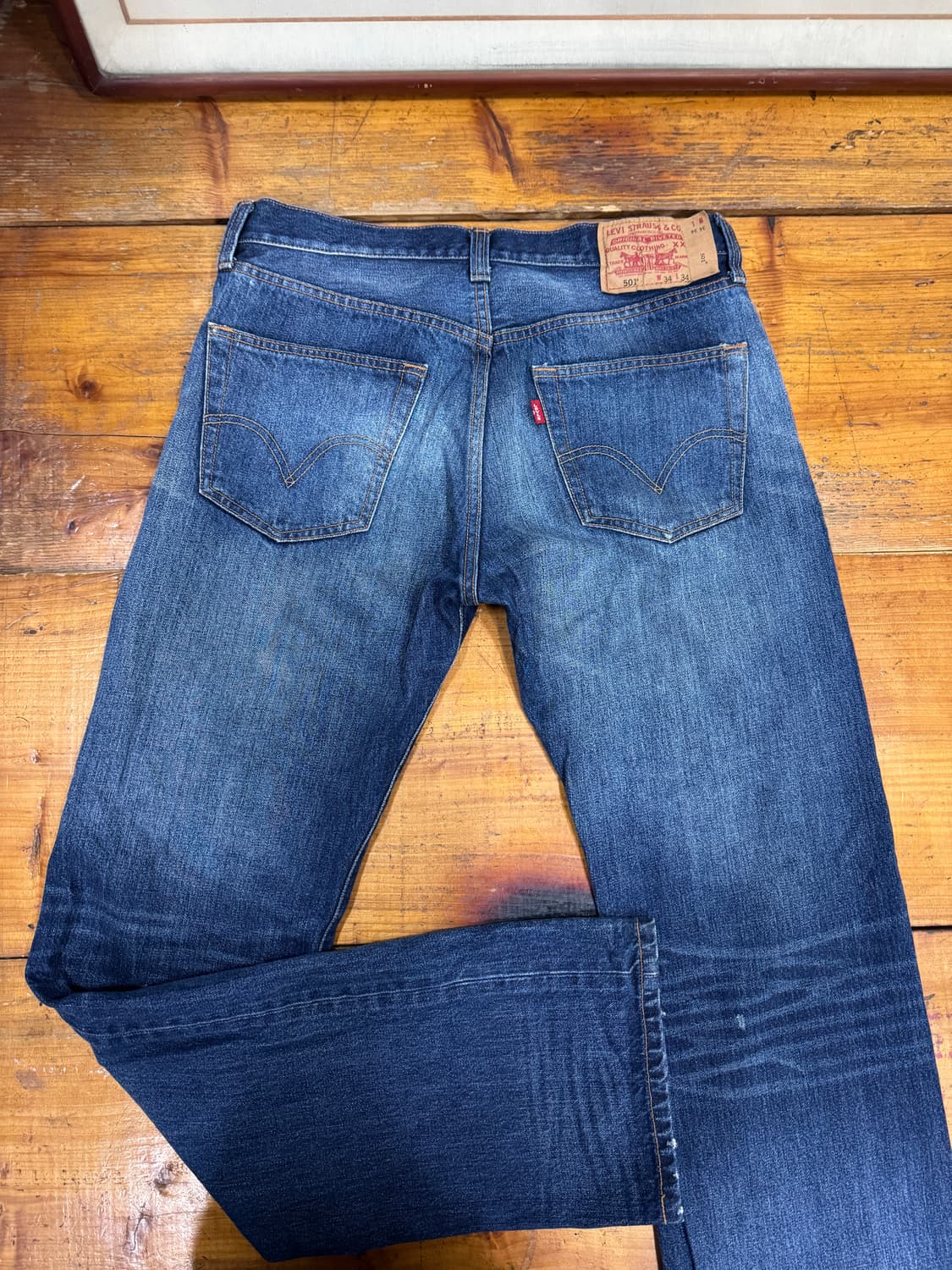 리바이스 501 진청 허리34 상품이미지2