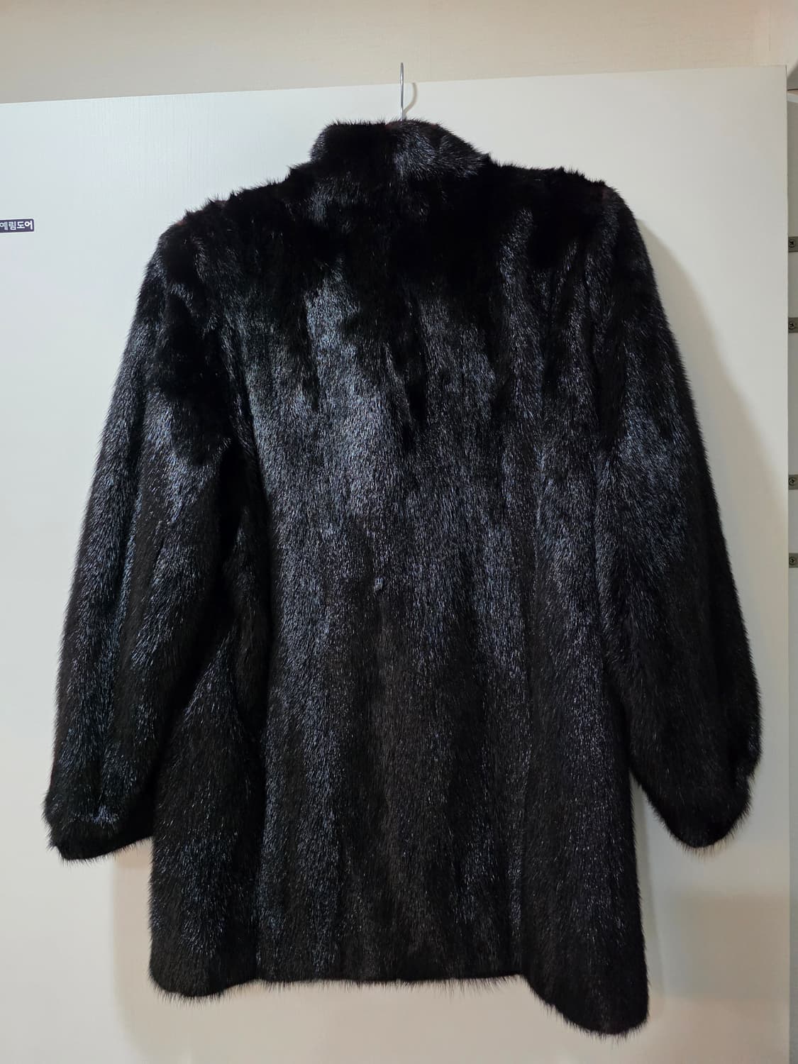 리얼 통밍크 밍크코트  하이넥 블랙코트 빈티지 상품이미지2
