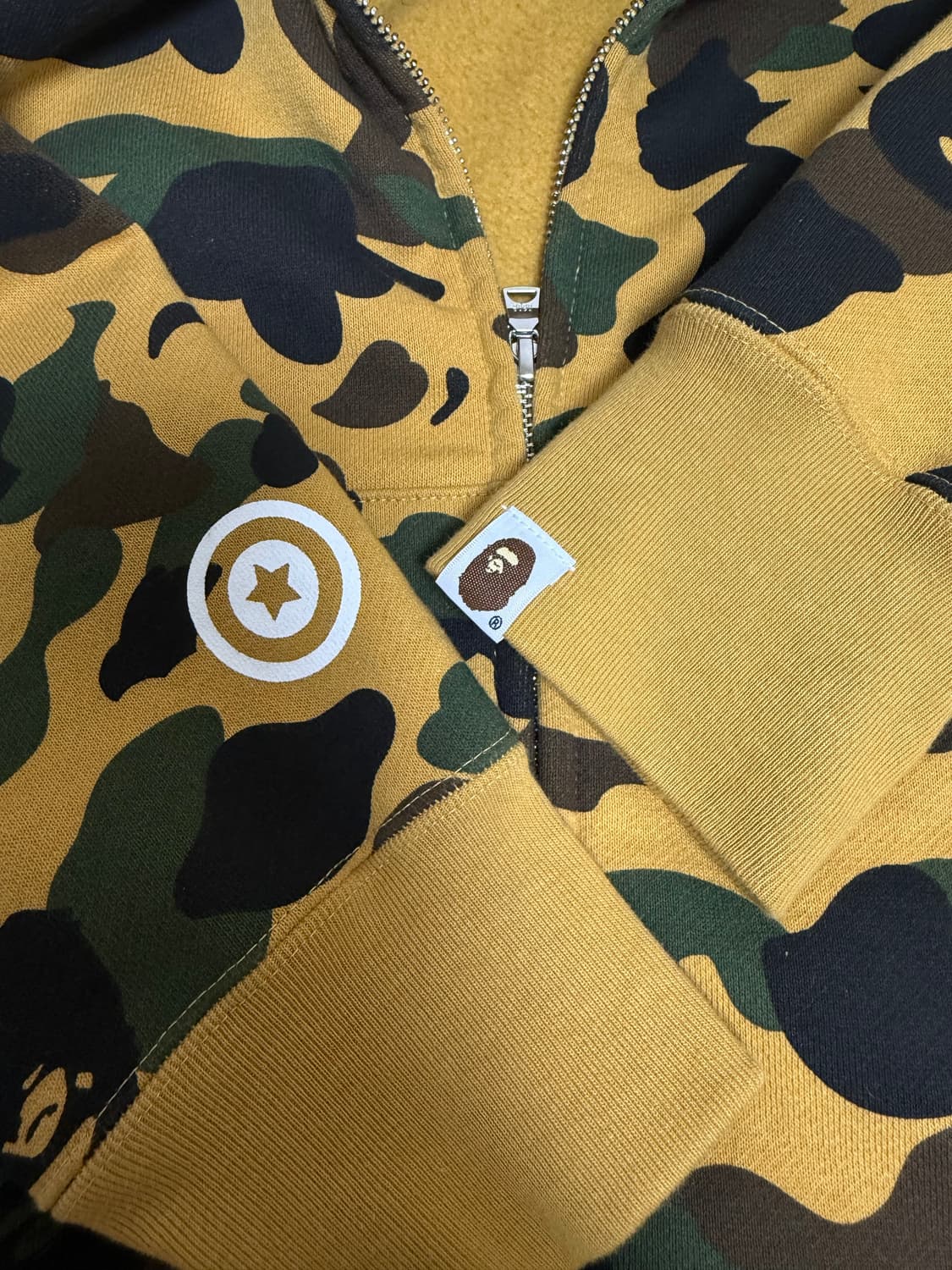 BAPE 베이프 샤크 후드 황계 L 상품이미지5