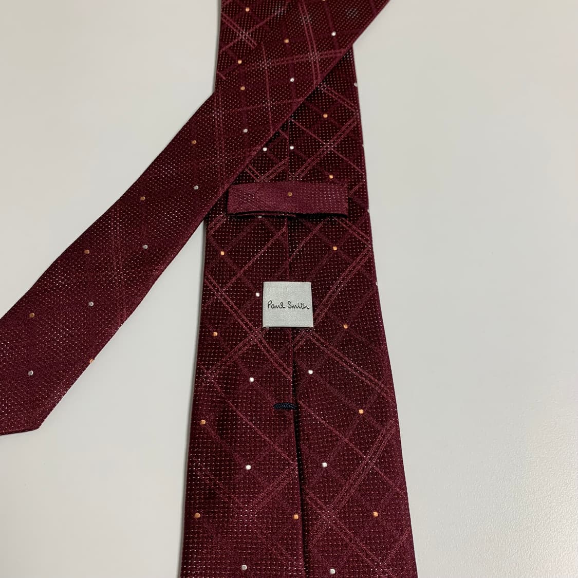 폴스미스(Paul smith) 명품넥타이 도트 체크넥타이 A+등급 상품이미지5
