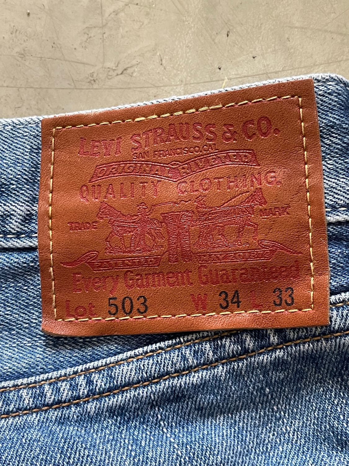 리바이스 503 34x33 (기장수선) 상품이미지8