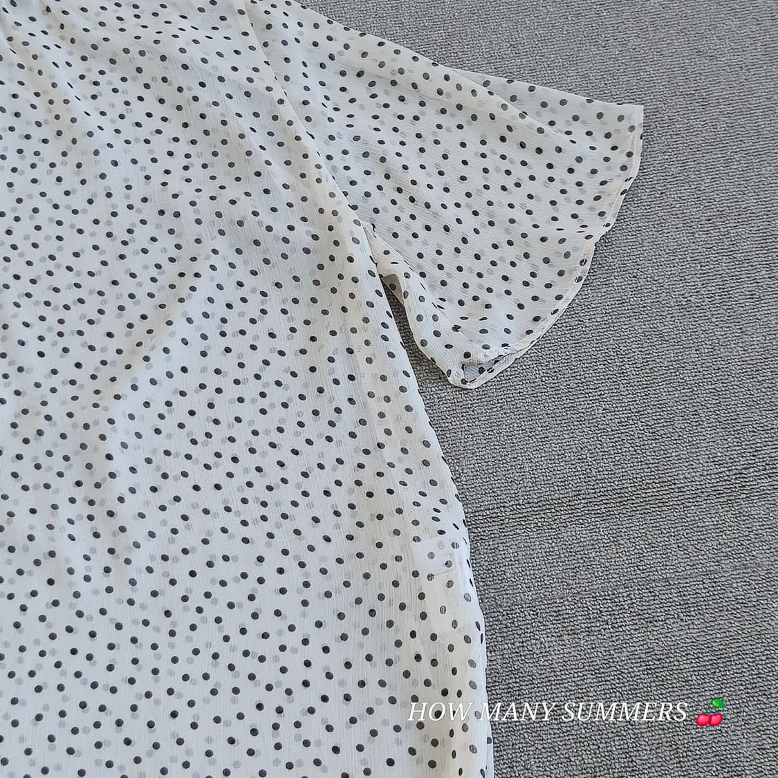 도트무늬 반팔 셔츠  상품이미지4