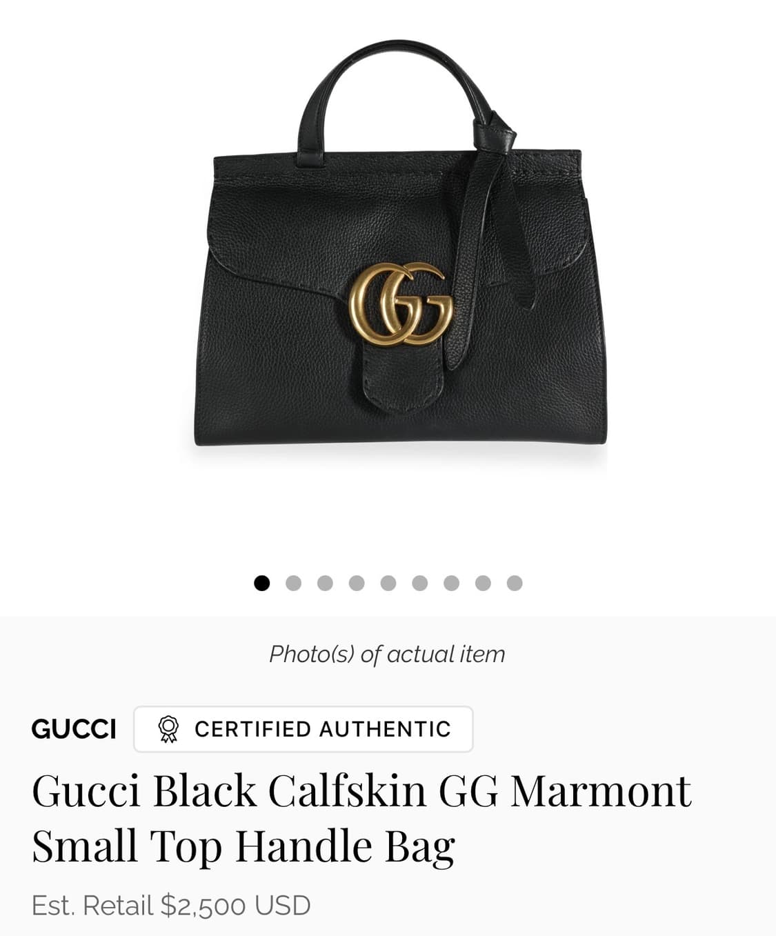 Gucci GG 마몽 탑핸들 플랩백 미디움 상품이미지2