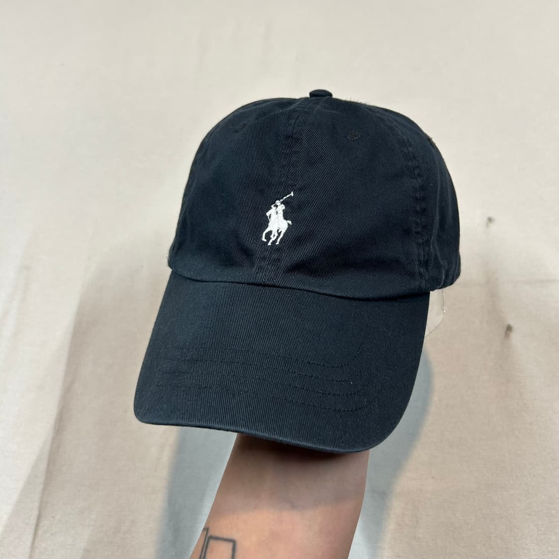 Free) 폴로 랄프로렌 블랙 볼캡 모자 상품이미지1