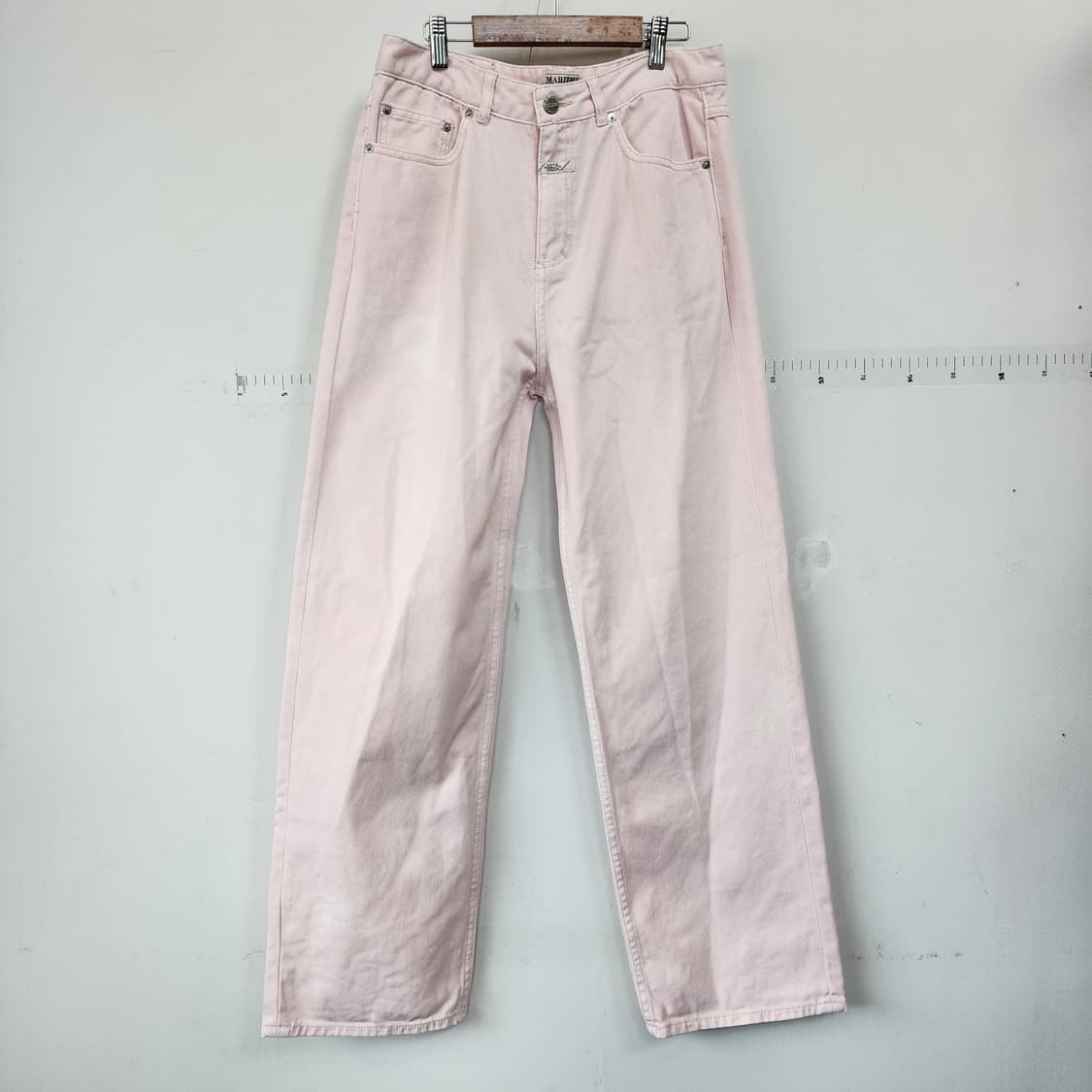 마리떼프랑소와저버 핑크 와이드 데님 팬츠 상품이미지1