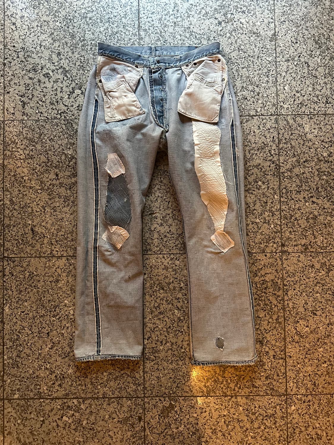 50s USA 빈티지 리바이스 501XX 오리지널 셀비지 데님 팬츠 상품이미지10