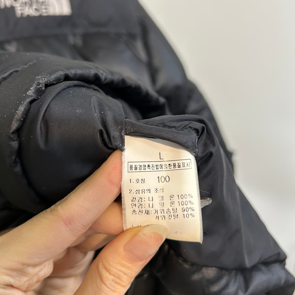 노스페이스 남성 눕시 구스다운 패딩 100  상품이미지5