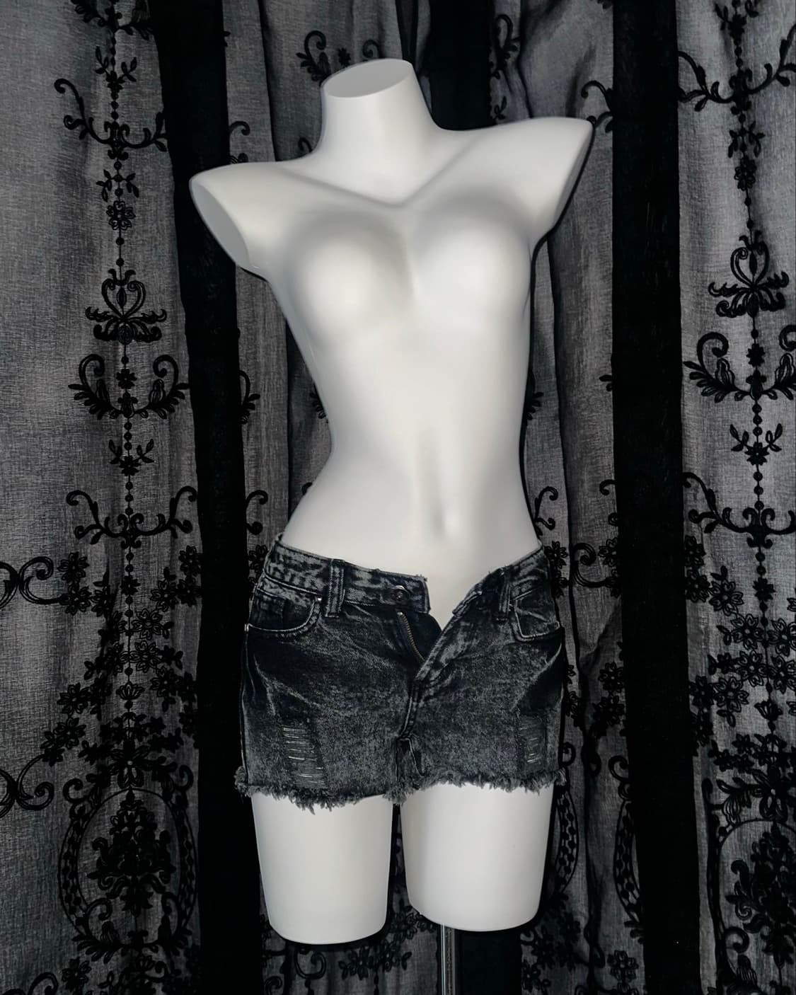washed jean shorts 상품이미지1