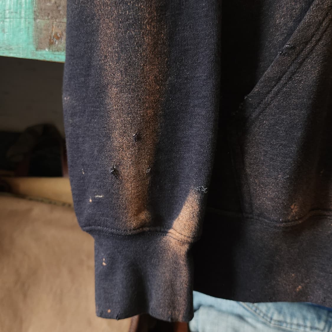 90s 러셀 후드 빈티지 스웻셔츠 러셀 썬페이딩 후드 불독 s 상품이미지8