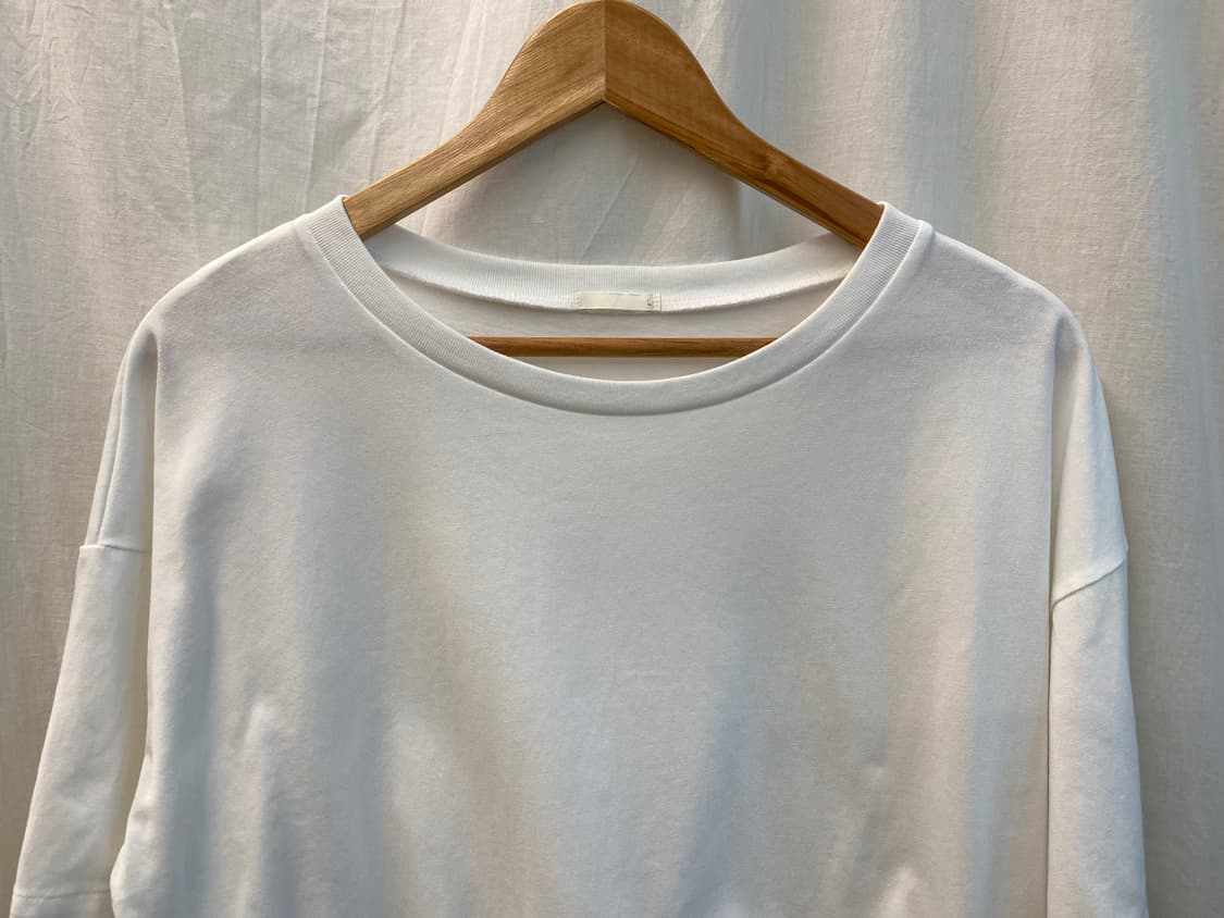 GU 화이트 크롭반팔티셔츠(L) 상품이미지4