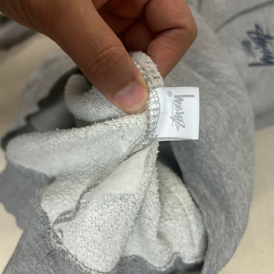 (M) 스투시 오사카 그레이 빅로고 후드티 상품이미지7