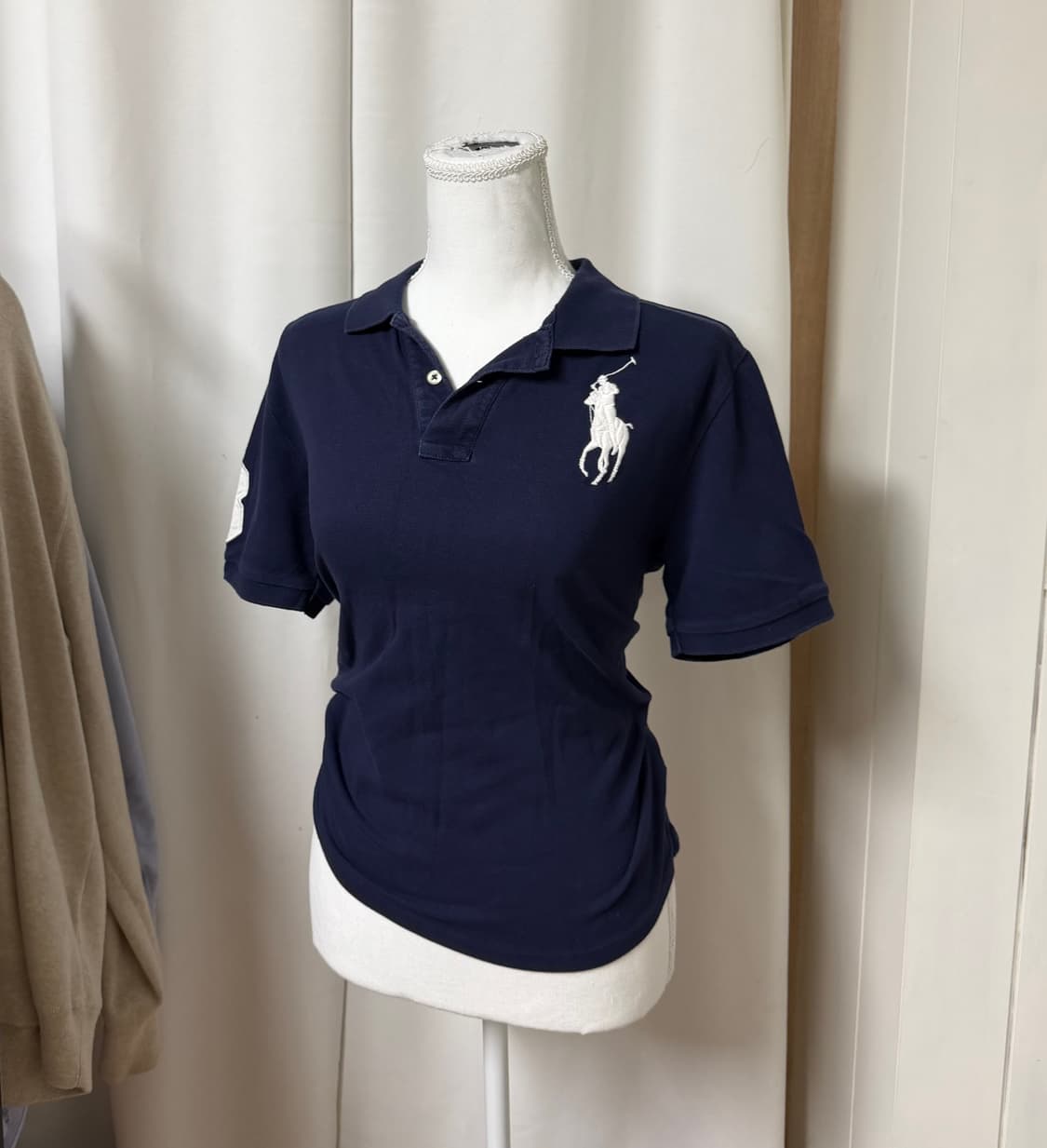 폴로 랄프로렌 빅포니 딱붙 반팔 피케 상품이미지1