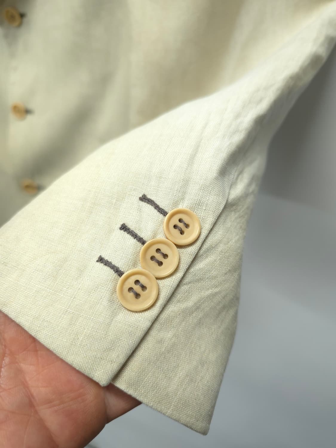 에르메네질도 제냐 소프트 라인 베이지 린넨 블레이저 (스위스 메이드) 상품이미지4
