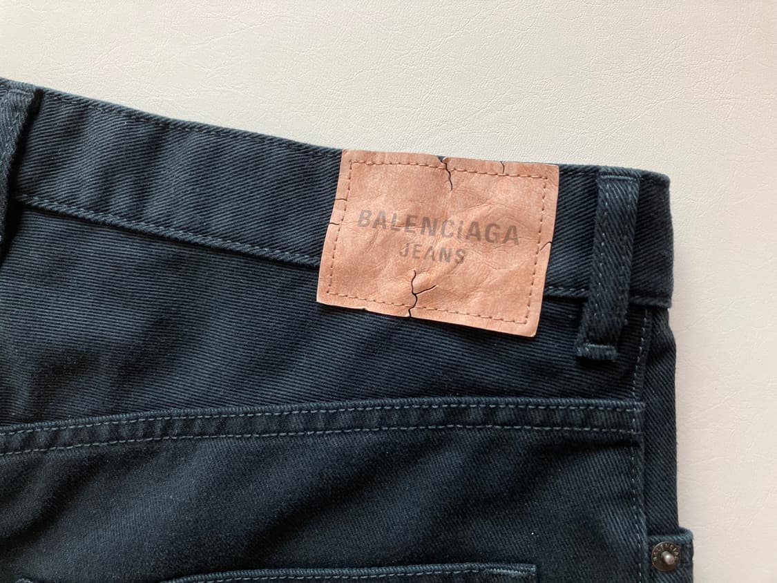 [M] 발렌시아가 블랙 소프트 이탈리안 데님 배기 팬츠 상품이미지7