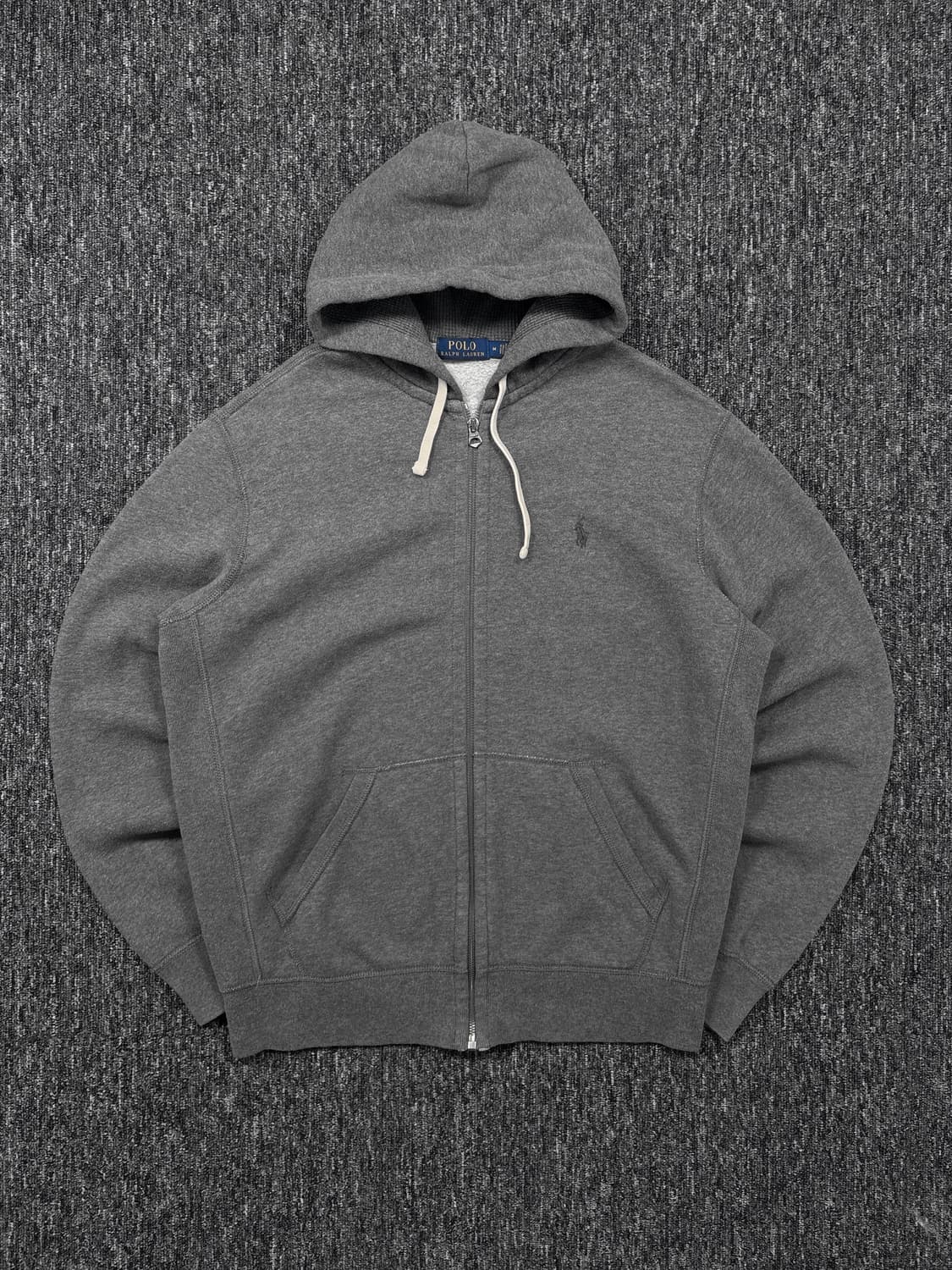 폴로 그레이 후드집업 상품이미지4