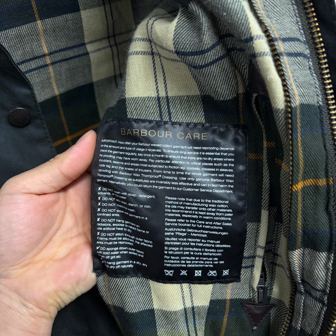 바버 왁스드 비데일 자켓 상품이미지8