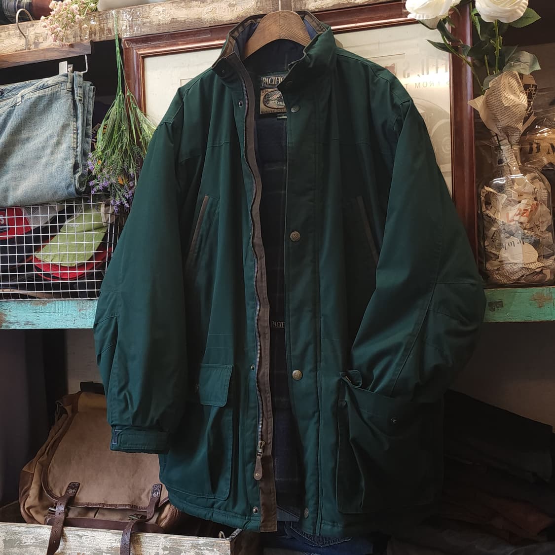 90s 마운틴 파카 헌팅자켓 컨트리 필드 야상 L 상품이미지3