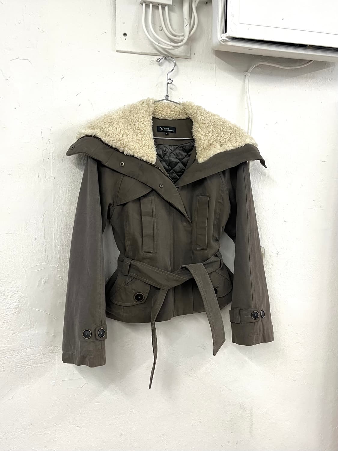 이자벨마랑 2005 런웨이 램 시어링 카라 자켓 상품이미지1