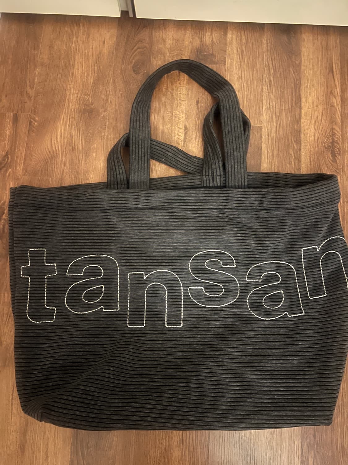 탄산 로고 쇼퍼백 그레이 상품이미지3