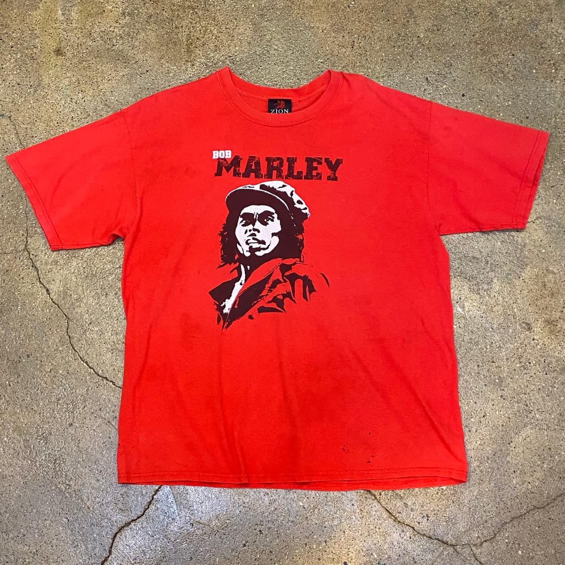 미국 빈티지 밥말리 로고 프린팅 반팔티셔츠 락티셔츠 상품이미지1