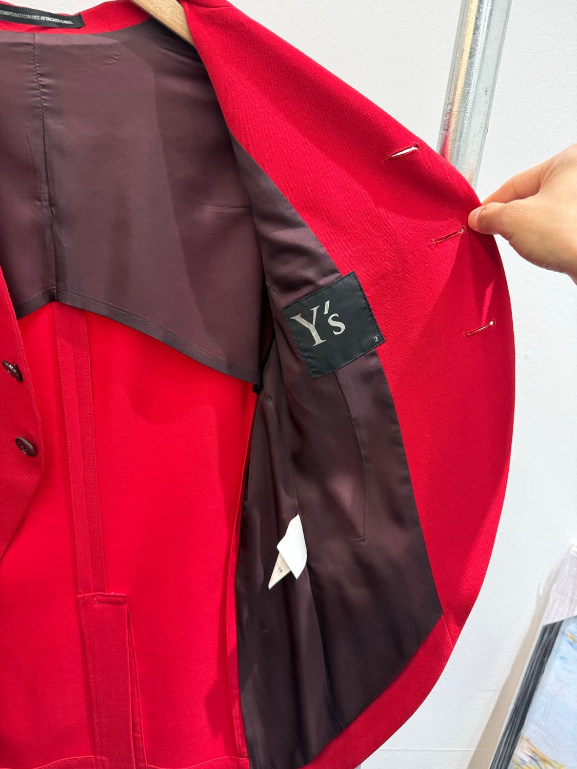 요지야마모토 사선컷팅 자켓 상품이미지4