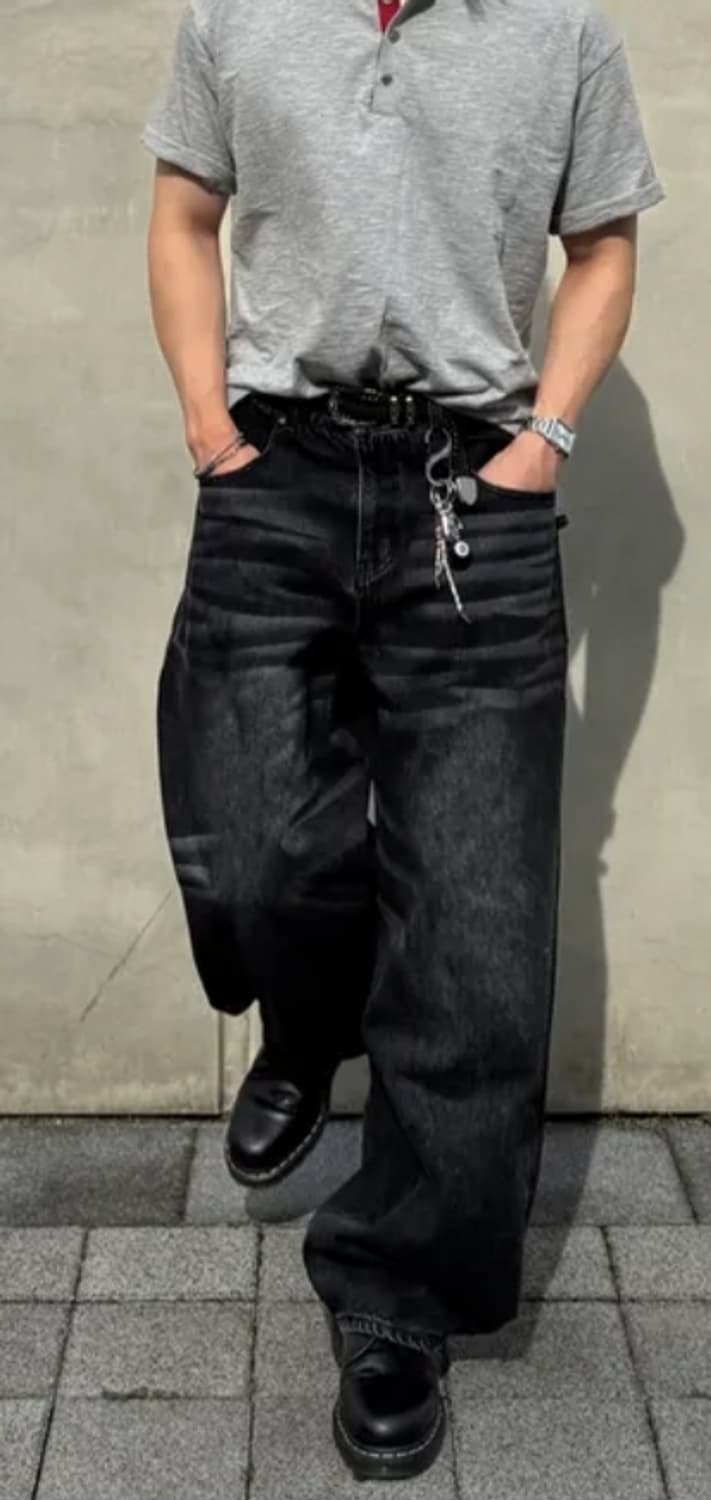 아이돈워너셀 블랙데님 팝니다.  상품이미지2