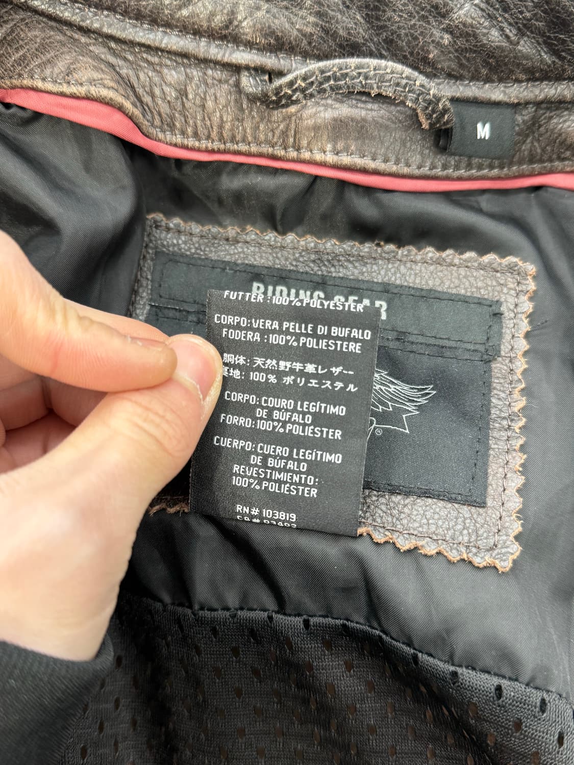 할리 데이비슨 브라운 라이딩 기어 버팔로 레더 자켓 상품이미지8