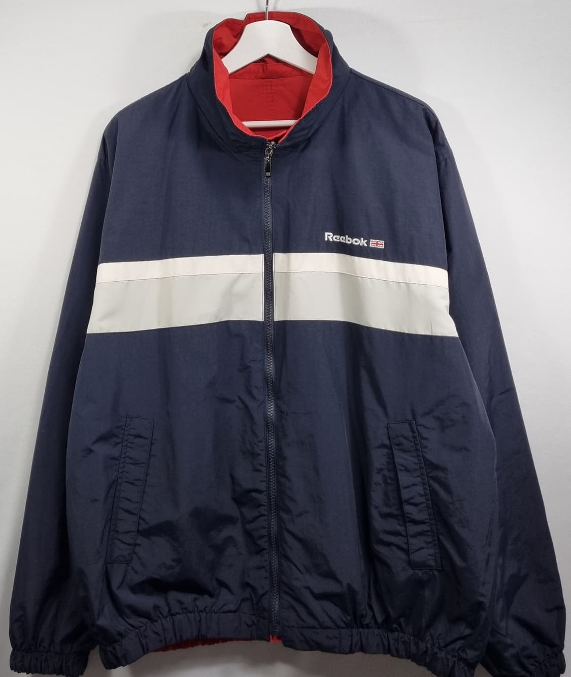 오버핏 XL ) 리복 빈티지 리버시블 바람막이 윈드러너 상품이미지1