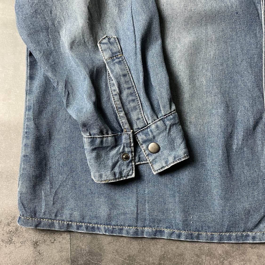 SHEIN 빈티지 웨스턴 코튼 데님 셔츠 상품이미지3