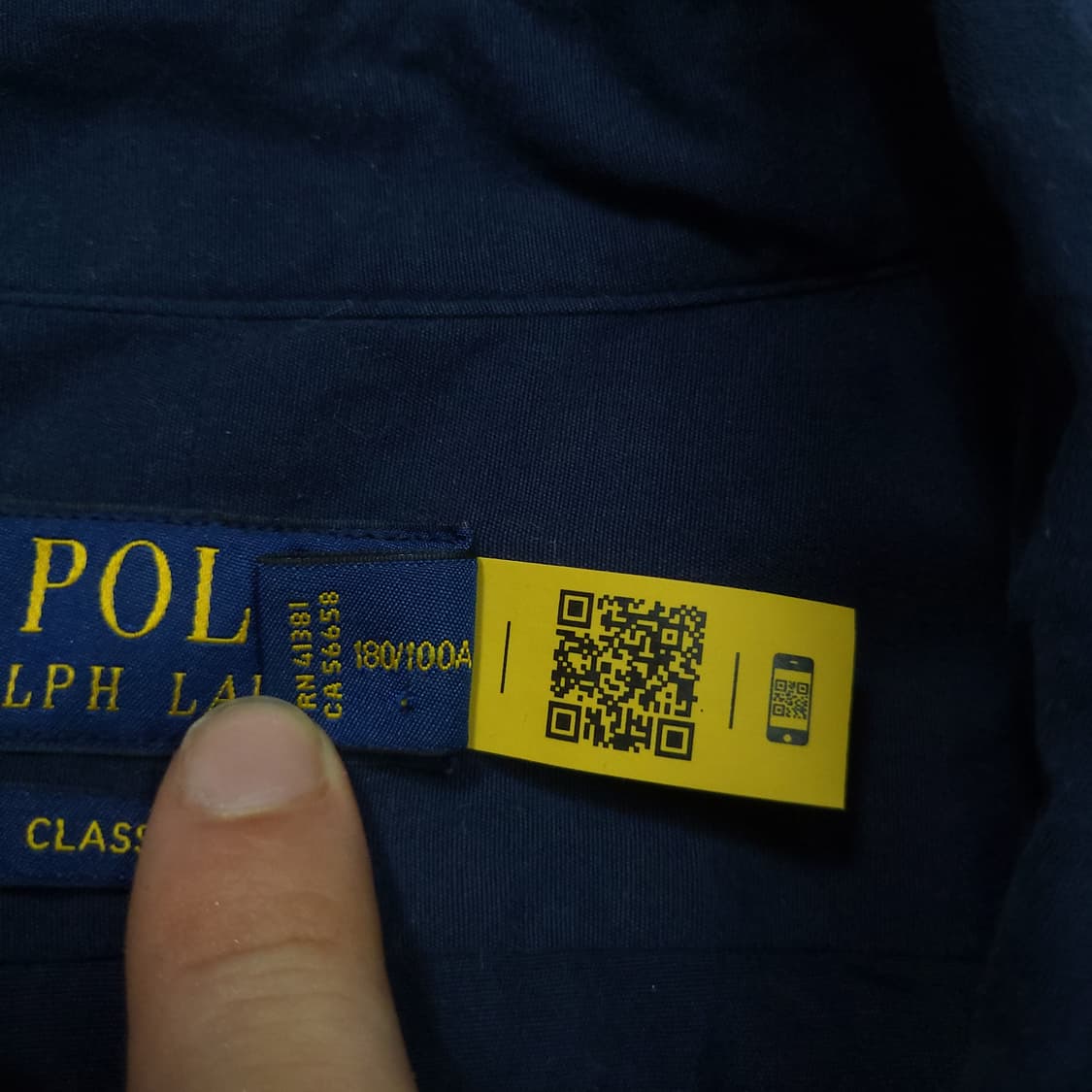 폴로 랄프로렌 신형 qr 셔츠 L 네이비 상품이미지7