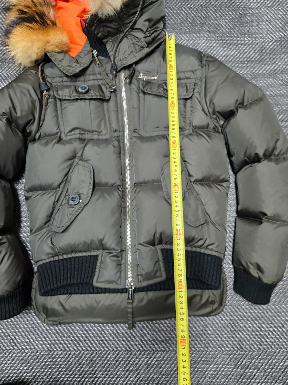 디스퀘어드2 콜마이너 라쿤퍼 숏패딩 재킷 공용 구스다운패딩 상품이미지9