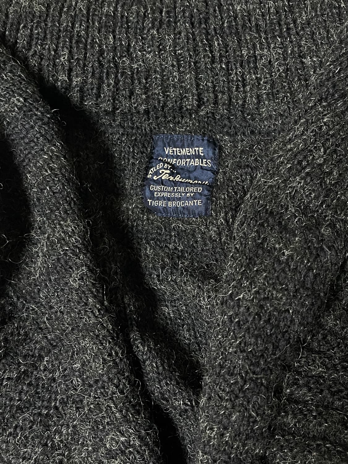 muffler collar knit cardigan 상품이미지5