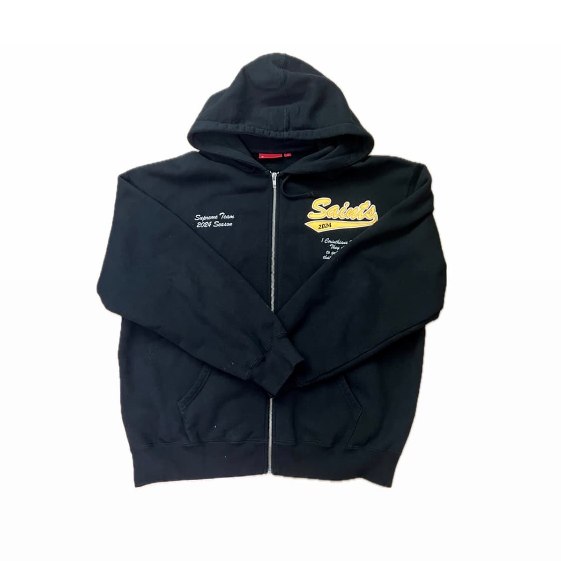 슈프림 살베이션 집업 후드 블랙 - 24SS 상품이미지2