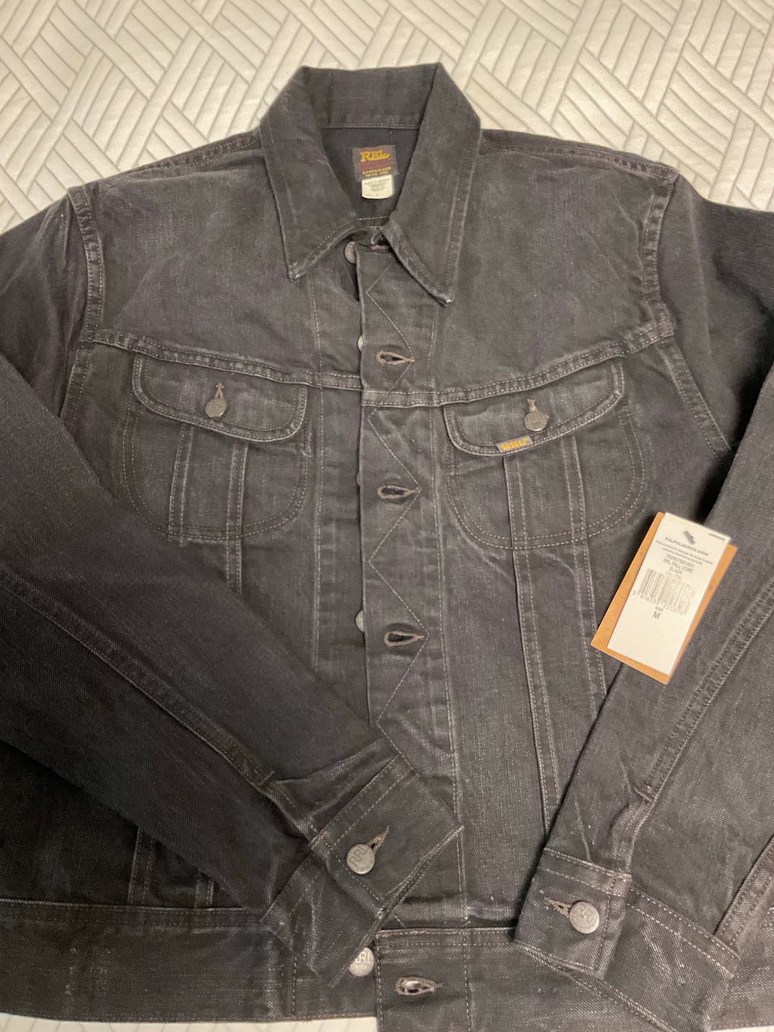 RRL LOT271 더블알엘 데님 트러커 자켓 블랙 M 상품이미지1