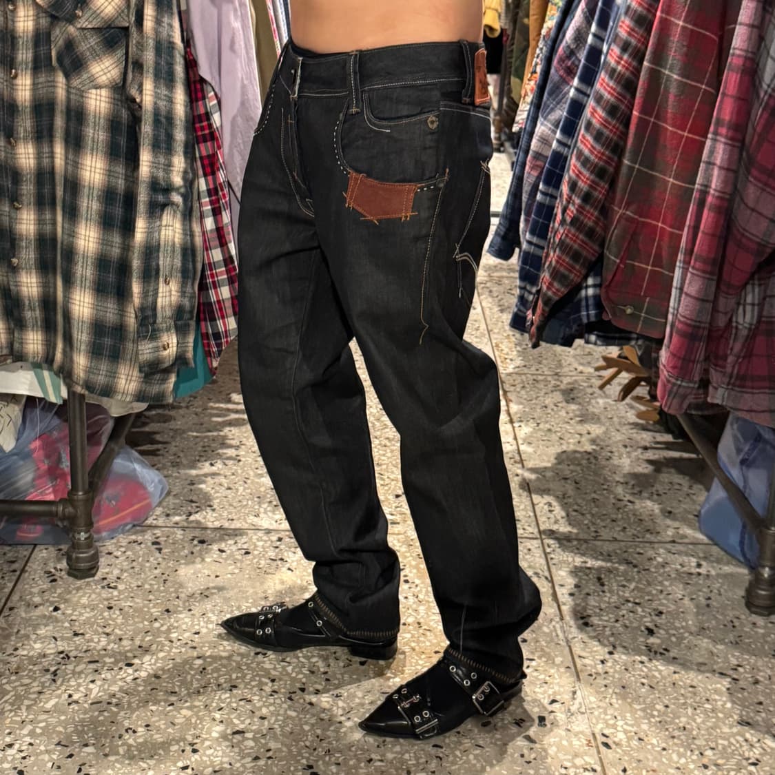 Levi's copper 리바이스 쿠퍼 생지 워싱 데님 팬츠 상품이미지3