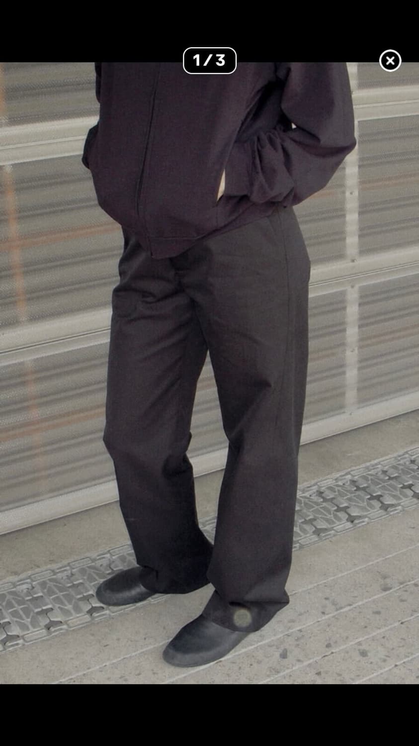 머듈 라운지팬츠 블랙 상품이미지1