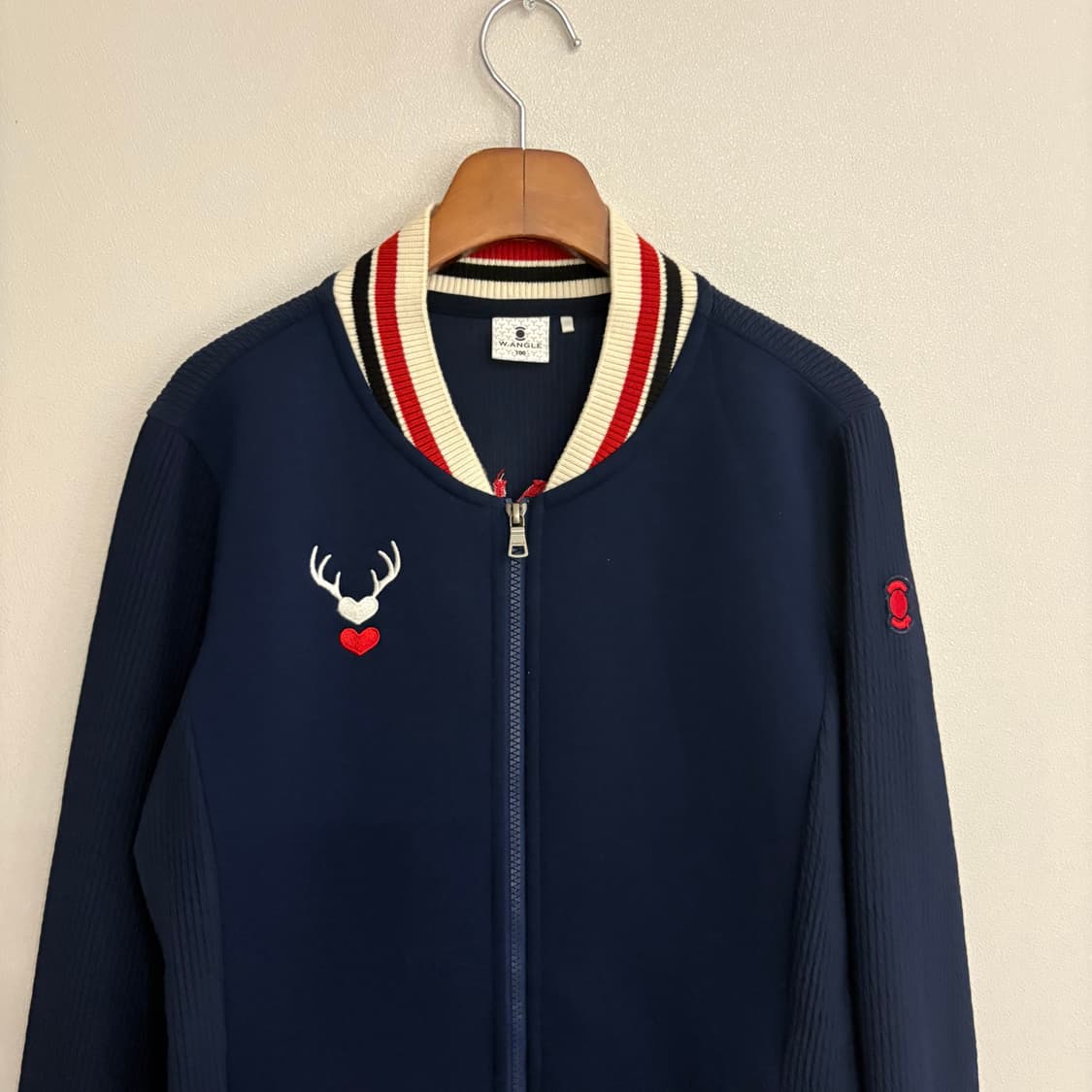 W.ANGLE 와이드앵글 블루종 점퍼 네이비 100 상품이미지2