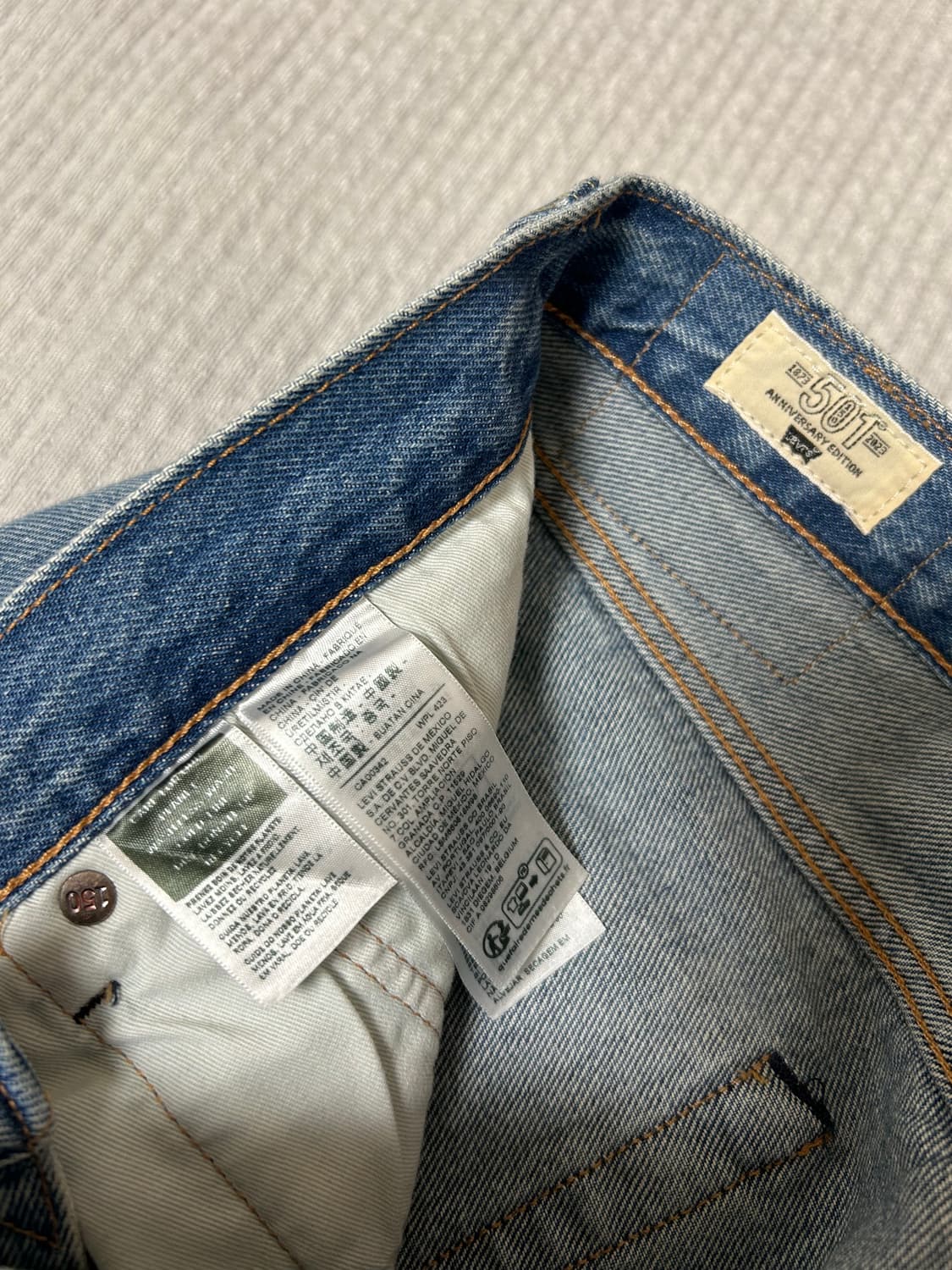 리바이스 LEVIS 501 150주년 패치워크 데님 팬츠 32 상품이미지3