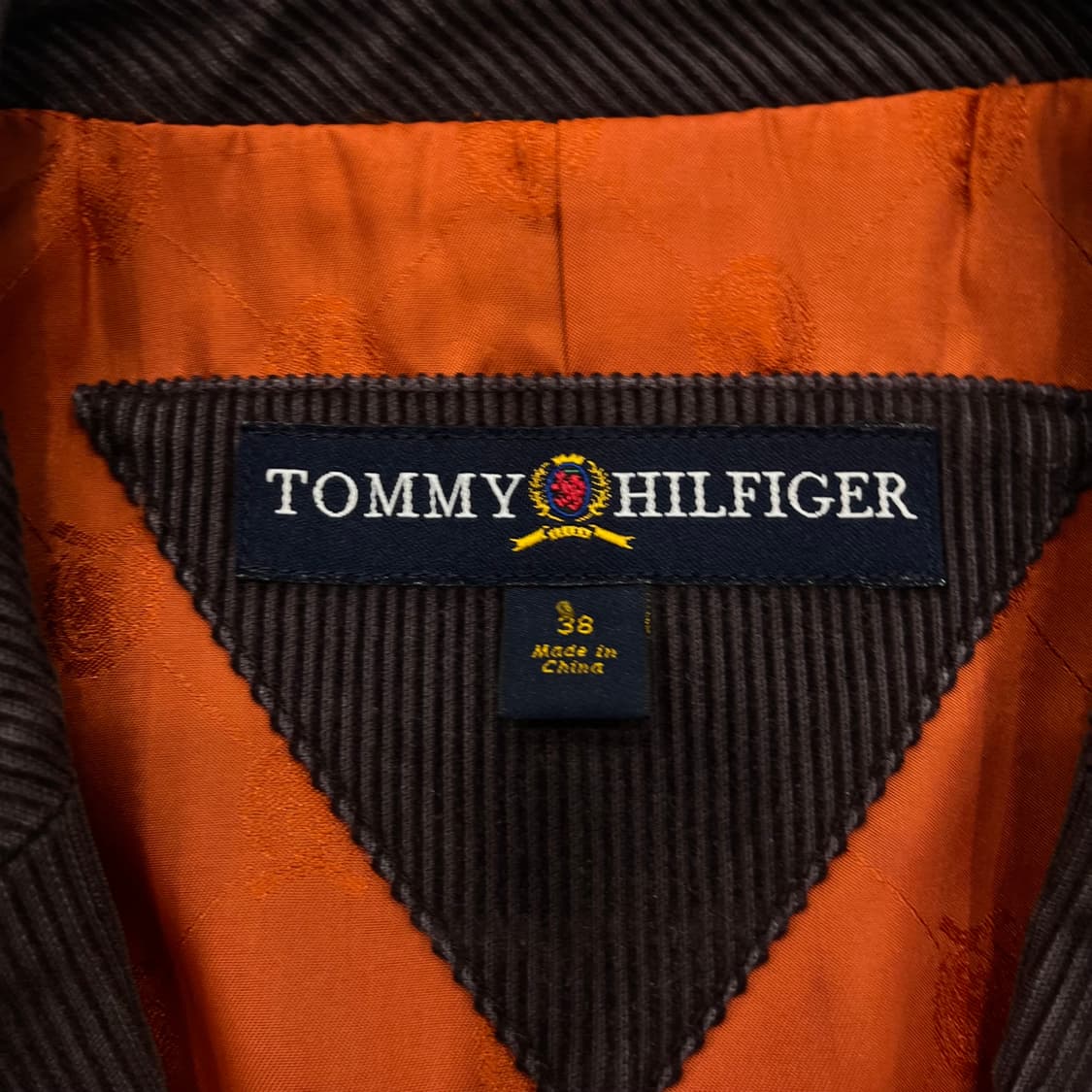 38R 타미힐피거 브라운 코듀로이 자켓 100 상품이미지3