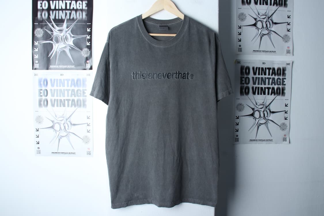 (M-XL) 디스이즈네버댓 반팔 티셔츠 피그먼트 워싱 그레이-7B97 상품이미지2