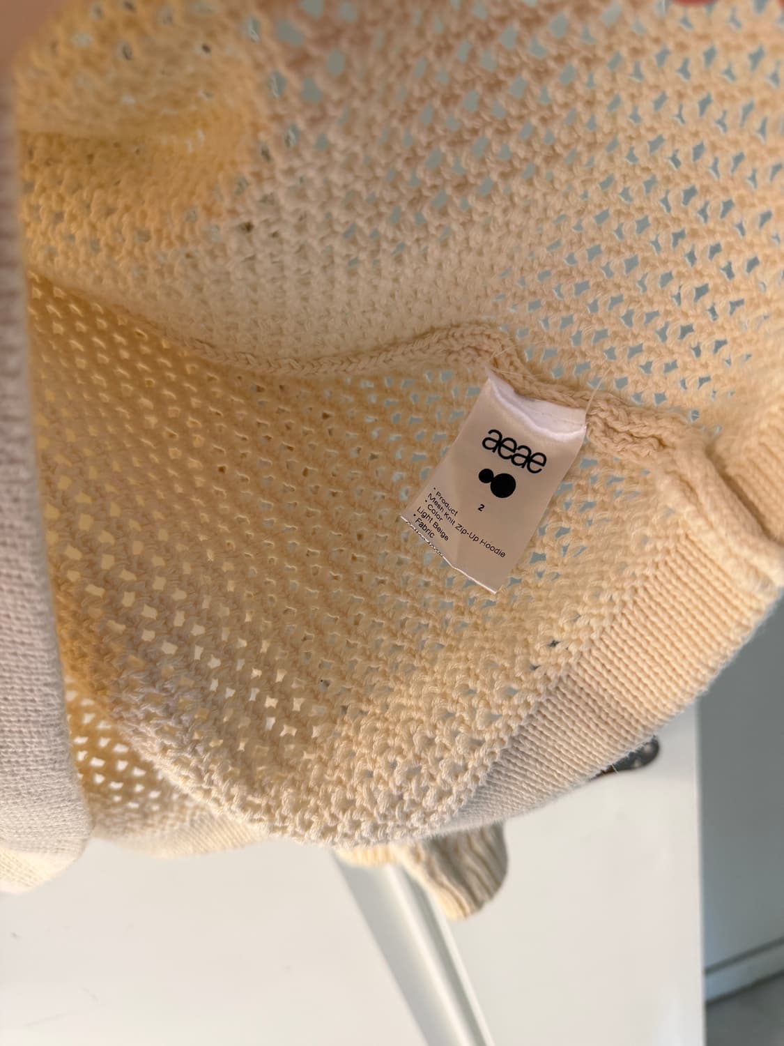 aeae 메쉬 니트 후드집업  상품이미지4