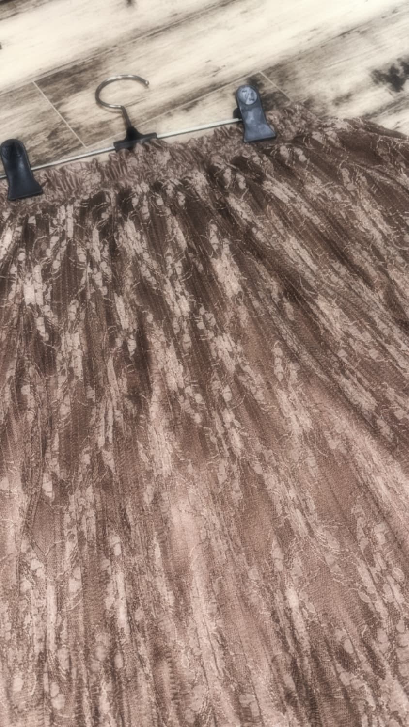 초코 브라운 레이스 샤 숏 스커트 상품이미지2